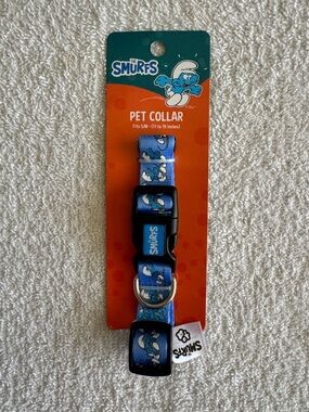 The Smurfs Blue Pet Collar